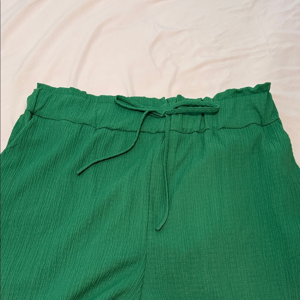 Green Drawstring Pants